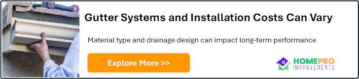 Gutter systems and installation costs can vary. Material type and drainage design can impact long-term performance. Explore More