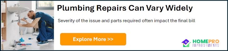 Plumbing repairs can vary widely. Severity of the issue and parts required often impact the final bill. Explore More