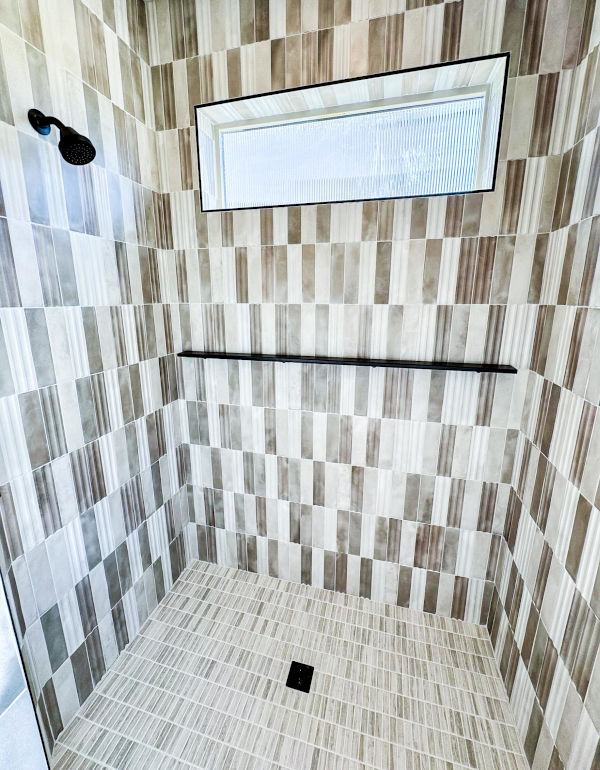 New shower installation